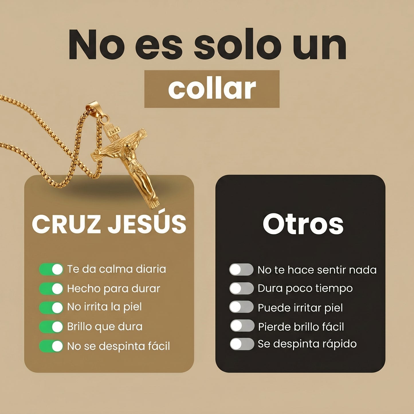 Collar Cruz de Jesús